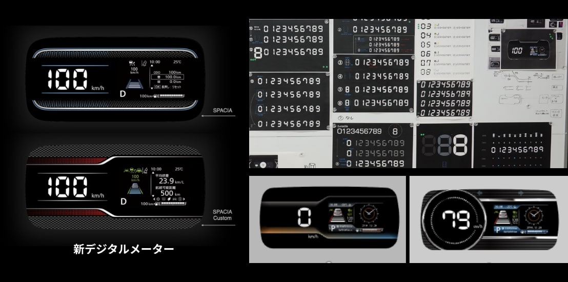 メーターのグラフィックデザイン